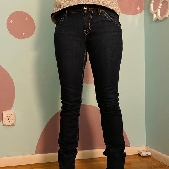 HUDSON LOWRISE DARK WASH JEANS - Picture 2 of 7